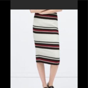 Zara pencil midi skirt